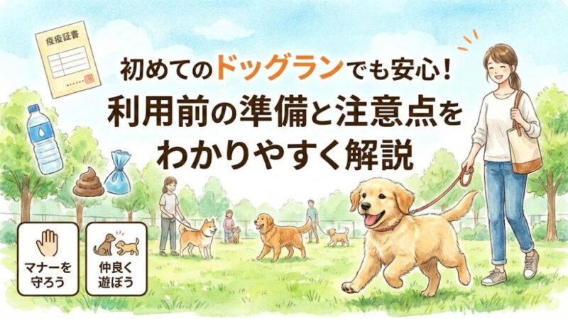 初めてのドッグランでも安心！利用前の準備と注意点をわかりやすく解説