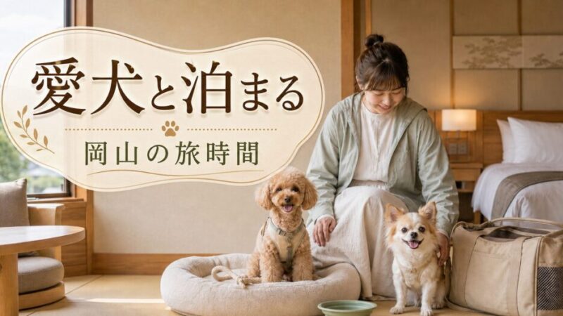岡山で小型犬と泊まれる宿5選！ペット同伴旅行の選び方と注意点を解説 