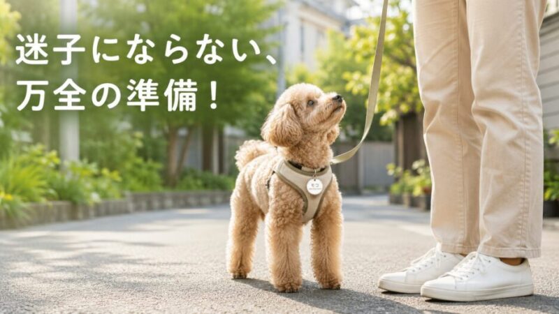 小型犬の迷子対策完全ガイド！迷子札・マイクロチップ・GPSと散歩中の予防策を解説