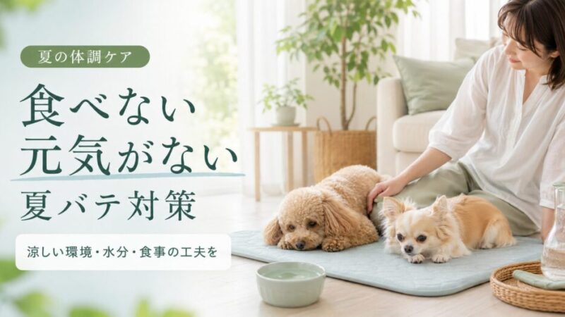 小型犬の夏バテ対策完全ガイド！食欲不振・元気がない時の原因と自宅でできるケアを解説