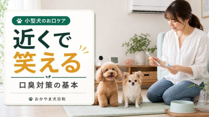 小型犬の口臭対策完全ガイド！歯磨き・フード・病院に行くべきサインを解説