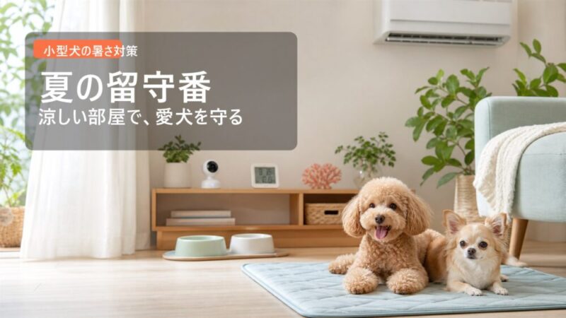 小型犬の夏の留守番完全ガイド！エアコン設定・停電対策・見守りカメラの使い方を解説